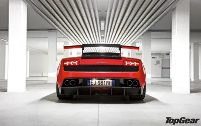 Radiant Showcased Wallpaper Cars Wallpaper 4K 1920x1200 A, Striking, Lamborghini, Showcased, In, Minimalist, Parking, Structure, Featuring, Powerful, Rear, View, White, Ultrawide, Full HD