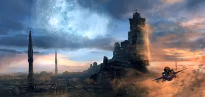 Serene Quad Wallpaper Space Wallpaper 4K 3812x1805 2k, Quad, Hd, Pc, Desktop, Wallpaper/background:, A, Sci‑fi, Cityscape, Massive, Tower, Distant, White, Ultrawide, QHD