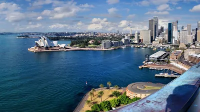 Bold Sydney Wallpaper World Wallpaper 4K 1920x1080 A, Stunning, Hd, Desktop, Wallpaper, Featuring, The, Sydney, Opera, House, City, Skyline, Brown, Gray, Ultrawide, Full HD