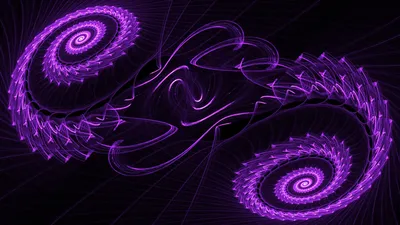 Abstract Purple Fractal Patterns Abstract Wallpaper 4K 1920x1080 Abstract, Purple, Fractal, Patterns, Swirl, And, Intertwine, Against, Dark, Desktop, Orange, Ultrawide, Full HD