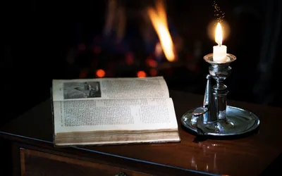 Serene Open Book Beside Abstract Wallpaper 4K 2560x1600 A, Serene, Hd, Desktop, Wallpaper, Featuring, An, Open, Book, Beside, Candle, Wooden, White, Ultrawide, QHD