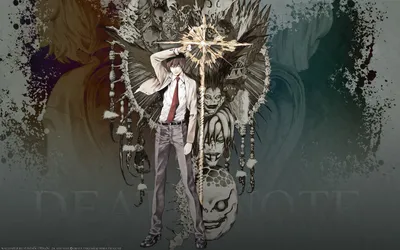 Characters Anime Death Note Dramatic Black/Dark Wallpaper 4K 1920x1200 A, Striking, Hd, Desktop, Wallpaper, Featuring, Characters, From, Anime, Death, Note, Showcasing, Brown, Gray, Ultrawide, Full HD