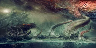 Sulphur Aeon Music Nature Wallpaper 4K 2362x1181 Hd, Pc, Desktop, Wallpaper, And, Background, Sulphur, Aeon, Music, Artwork, Storm-tossed, Sea, Gray, Ultrawide, Full HD