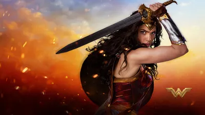 Vibrant Gal Wallpaper Abstract Wallpaper 4K 1920x1080 Hd, Desktop, Wallpaper, Featuring, Gal, Gadot, As, Wonder, Woman, Vibrant, Colors, Action, Orange, Gray, Ultrawide, Full HD