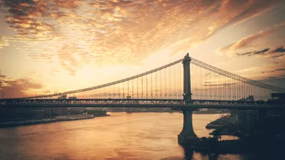 Crisp New Wallpaper Nature Wallpaper 4K 3840x2160 4k, Ultra, Hd, Pc, Desktop, Wallpaper, New, York, City, Sunrise, Man-made, Suspension, White, Gray, Ultrawide