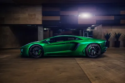 Serene Vibrant Wallpaper Cars Wallpaper 4K 4933x3274 A, Vibrant, Green, Lamborghini, Aventador, Supercar, Showcased, In, Dimly, Lit, Modern, Parking, Gray, Ultrawide, 4k