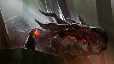 Smaug Lord Rings Menacing Fantasy Wallpaper 4K 1920x1080 A, Striking, Hd, Wallpaper, Featuring, Smaug, From, The, Lord, Rings, Showcasing, Menacing, Gray, Ultrawide, Full HD