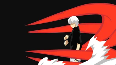 Minimalist Ken Kaneki Tokyo Ghoul Minimal Wallpaper 4K 1920x1080 Minimalist, Hd, Wallpaper, Featuring, Ken, Kaneki, From, Tokyo, Ghoul, White, Hair, Red, Black, Ultrawide, Full HD