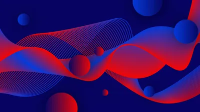 Bright Abstract Wallpaper Abstract Wallpaper 4K 3840x2160 Abstract, 4k, Ultra, Hd, Desktop, Wallpaper, Featuring, Flowing, Red, Blue, Waves, Spheres, Black, Ultrawide