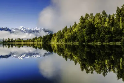 Mountain Cloud Tree Nature Wallpaper 4K 3600x2400 Mountain, Cloud, Tree, Lake, Nature, Reflection, Hd, Desktop, Gray, Landscape, QHD