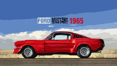 Sleek Vintage Wallpaper Cars Wallpaper 4K 2000x1125 Vintage, 1965, Red, Ford, Mustang, Car, Showcased, Against, Clear, Sky, Designed, High-definition, Brown, Gray, Pink, Ultrawide, Full HD