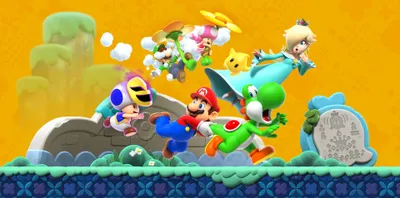 Vibrant Super Wallpaper Space Wallpaper 4K 3840x1904 Super, Mario, Bros., Wonder, 2k, Quad, Hd, Pc, Desktop, Green, Yoshi, Yellow, Purple, Ultrawide, 4k