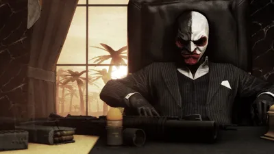 Scarface Payday Character Dimly Lit Nature Wallpaper 4K 2000x1125 Hd, Desktop, Wallpaper, Featuring, Scarface, From, Payday, 2, Showcasing, Character, Dimly, Lit, Black, Ultrawide, Full HD