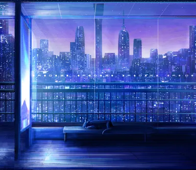 Anime Cityscape Tranquil Cat Resting World Wallpaper 4K 2932x2538 Hd, Anime, Cityscape, Wallpaper, Featuring, A, Tranquil, Cat, Resting, Bus, Stop, Glittering, Pink, Red, White, Square, QHD