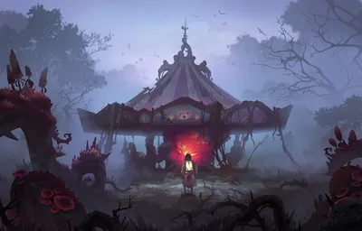 Serene Carrousel Wallpaper Cars Wallpaper 4K 1920x1228 Carrousel, Fantasy, Dark, Hd, Desktop, Wallpaper, Gray, Ultrawide, Full HD