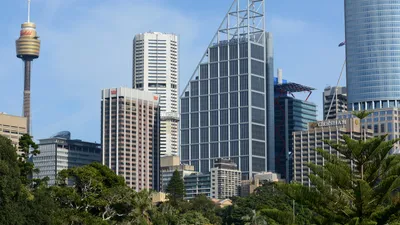 Sydney Skyline Man Skyscrapers Tower World Wallpaper 4K 1920x1080 Hd, Pc, Desktop, Wallpaper, Of, Sydney, Skyline, Man-made, Skyscrapers, Tower, Framed, Gray, Pink, Ultrawide, Full HD