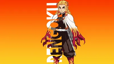 Vibrant Kyojuro Wallpaper Gradients Wallpaper 4K 1920x1080 Hd, Pc, Desktop, Wallpaper, Featuring, Kyojuro, Rengoku, From, Demon, Slayer, Kimetsu, Yaiba, White, Red, Yellow, Ultrawide, Full HD