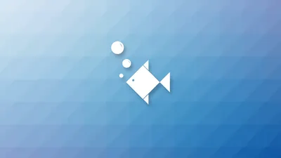 Vivid Minimalist Wallpaper Minimal Wallpaper 4K 1920x1080 Minimalist, Polygonal, Blue, Fish, With, Bubbles, On, A, Gradient, Geometric, Designed, Desktop, Gray, White, Ultrawide, Full HD