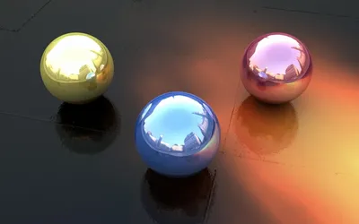 Cgi Three Reflective Black/Dark Wallpaper 4K 1920x1200 Hd, 3d, Cgi, Desktop, Wallpaper, Featuring, Three, Reflective, Abstract, Spheres, Yellow, Blue, White, Brown, Ultrawide, Full HD