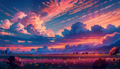 Epic Vibrant Wallpaper Nature Wallpaper 4K 3904x2240 Vibrant, Ai, Art, Landscape, Featuring, A, Dramatic, Sunset, Vivid, Clouds, Over, Serene, Brown, Pink, Ultrawide, 4k