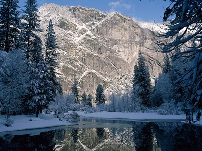 Dreamy Serene Wallpaper Nature Wallpaper 4K 1600x1200 Hd, Desktop, Wallpaper, Of, A, Serene, Winter, Scene, Featuring, Snow-covered, Lake, Tall, Gray, Landscape