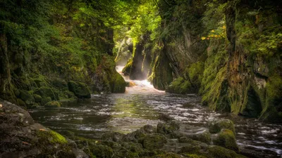 Epic Serene Wallpaper Nature Wallpaper 4K 2048x1152 Hd, Desktop, Wallpaper, Featuring, A, Serene, Canyon, With, Lush, Greenery, Where, Tranquil, Gray, Purple, Ultrawide, Full HD