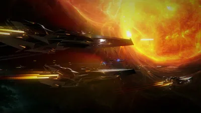 Space Star Starship Video Game Space Wallpaper 4K 1920x1080 Space, Star, Starship, Video, Game, Endless, 2, Desktop, Orange, Purple, Ultrawide, Full HD