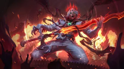 Serene Pentakill Wallpaper Games Wallpaper 4K 2048x1152 Pentakill, Viego, League, Of, Legends, Wields, A, Blazing, Guitar, Crowned, Brown, Ultrawide, Full HD