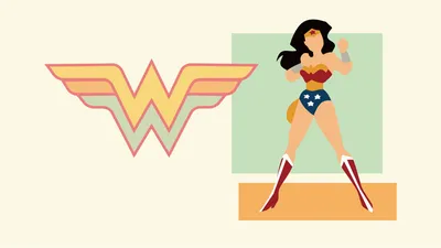 Bold Minimalist Wallpaper Minimal Wallpaper 4K 10667x6000 Minimalist, Wonder, Woman, Figure, Beside, A, Stylized, W, Logo, Justice, League, Comics, White, Ultrawide, 4k