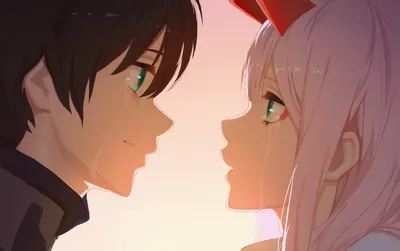Heartfelt Moment Between Zero Abstract Wallpaper 4K 2882x1806 A, Heartfelt, Moment, Between, Zero, Two, And, Hiro, Anime, (darling, Franxx), Depicted, White, Ultrawide, QHD