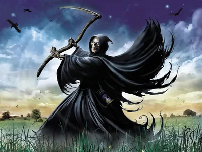 Fantasy Dark Grim Reaper Tattered Black/Dark Wallpaper 4K 2048x1536 Hd, Fantasy, Desktop, Wallpaper, Featuring, A, Dark, Grim, Reaper, Tattered, Black, Robes, White, Gray, Landscape, Full HD