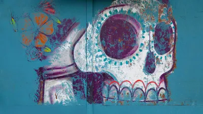 Dreamy Graffiti Wallpaper Black/Dark Wallpaper 4K 1920x1080 Graffiti, Colors, Dark, Skull, Hd, Desktop, Wallpaper, Brown, White, Ultrawide, Full HD