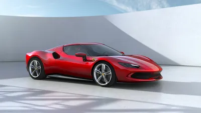 Red Gtb Electric Car Cars Wallpaper 4K 3840x2160 Red, Ferrari, 296, Gtb, Electric, Car, In, A, Minimalist, White, Studio, Glossy, Gray, Ultrawide, 4k