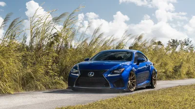 Dreamy Blue Wallpaper Cars Wallpaper 4K 5120x2880 Blue, Lexus, Rc, F, Sports, Vehicle, On, A, Country, Road, Tall, Grasses, White, Gray, Ultrawide, 4k