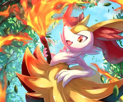 Serene Braixen Wallpaper Abstract Wallpaper 4K 2100x1750 Hd, Pc, Desktop, Wallpaper, Of, Braixen, Pokémon, Video, Pok, Mon, Game, Vibrant, White, Yellow, Square, Full HD