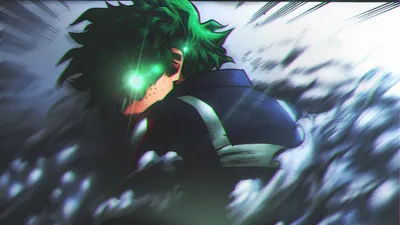 Dreamy Izuku Wallpaper Abstract Wallpaper 4K 1920x1080 Hd, Desktop, Wallpaper, Featuring, Izuku, Midoriya, From, My, Hero, Academia, Has, Green, Black, Ultrawide, Full HD