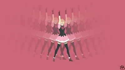 Bright Anime Wallpaper Abstract Wallpaper 4K 7680x4320 8k, Anime, Desktop, Wallpaper, Of, Mirai, Kuriyama, As, Idol, Short, Orange, Hair, Pink, Ultrawide, 4k