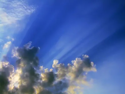 Vibrant Blue Sky Sun Rays Nature Wallpaper 4K 3488x2616 Hd, Pc, Desktop, Wallpaper, Showcasing, A, Vibrant, Blue, Sky, Sun, Rays, Streaming, Red, Brown, Landscape, QHD