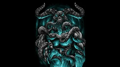 Golden Dark Wallpaper Black/Dark Wallpaper 4K 1920x1080 Dark, Demon, Hd, Desktop, Wallpaper, Background, Image, Gray, Brown, Ultrawide, Full HD