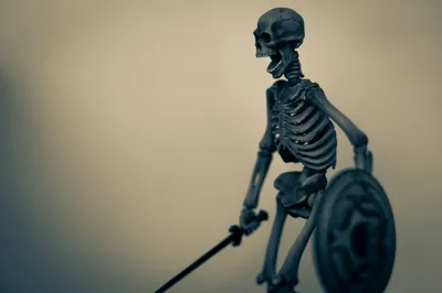 Dark Toned Skeleton Holding Sword Black/Dark Wallpaper 4K 3008x2000 Hd, Desktop, Wallpaper, Featuring, A, Dark-toned, Skeleton, Holding, Sword, Shield, Against, Muted, Gray, Ultrawide, QHD