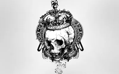 Epic Death Wallpaper Abstract Wallpaper 4K 2560x1600 Death, Crown, White, Ultrawide, QHD