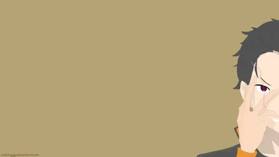 Minimalist Vector Subaru Natsuki Minimal Wallpaper 4K 1920x1080 Minimalist, Vector, Hd, Desktop, Wallpaper, Featuring, Subaru, Natsuki, Anime, Zero, Starting, Life, Gray, Ultrawide, Full HD
