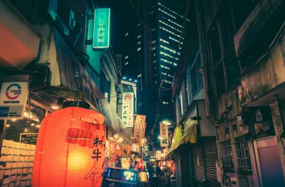 Vivid Neon Wallpaper World Wallpaper 4K 2048x1349 Hd, Desktop, Wallpaper, Of, A, Neon-lit, Japanese, City, Street, Night, Showcasing, Vibrant, Orange, Ultrawide, Full HD