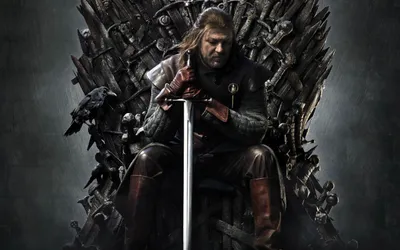 Eddard Stark Portrayed Sean Space Wallpaper 4K 2560x1600 Eddard, Stark, Portrayed, By, Sean, Bean, Sits, On, Iron, Throne, Desktop, Show, White, Brown, Ultrawide, QHD
