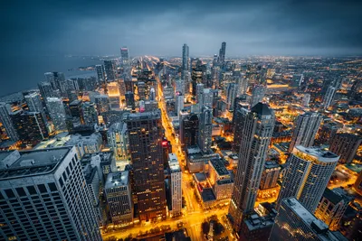 Dark Aerial Wallpaper Nature Wallpaper 4K 1920x1280 Aerial, View, Of, Chicago, On, Lake, Michigan, In, Illinois, Brown, Gray, Landscape, Full HD