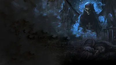 Haunting Grim Reaper Dark Black/Dark Wallpaper 4K 1920x1080 A, Haunting, Hd, Wallpaper, Featuring, Grim, Reaper, Set, Against, Dark, Atmospheric, Backdrop, Red, Brown, Ultrawide, Full HD