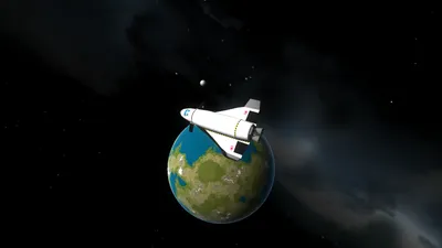 Spaceship Kerbal Space Space Wallpaper 4K 1920x1080 Hd, Wallpaper, Featuring, A, Spaceship, From, Kerbal, Space, Program, Orbiting, Simulated, Earth, White, Ultrawide, Full HD