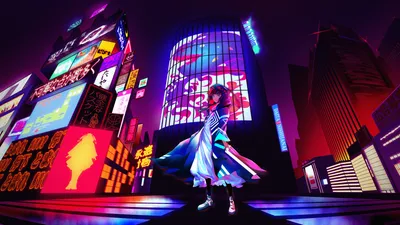 City Anime Girl World Wallpaper 4K 3496x1967 City, Anime, Girl, Hd, Desktop, Red, Ultrawide, QHD