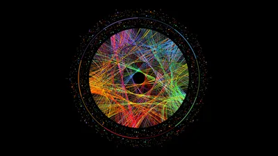 Vivid Colorful Wallpaper Abstract Wallpaper 4K 1920x1080 Colorful, Abstract, Art, With, Vibrant, Intersecting, Lines, And, Dots, Forming, Circular, Pattern, Brown, Gray, Ultrawide, Full HD