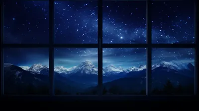 Crisp Starry Wallpaper Nature Wallpaper 4K 2912x1632 Hd, Desktop, Wallpaper, Featuring, A, Starry, Night, Sky, Over, Snowy, Mountains, Viewed, Brown, Ultrawide, QHD